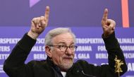 US director, producer and screenwriter Steven Spielberg attends a press conference on the film 'The Fabelmans', presented as 'Homage' at the Berlinale, Europe's first major film festival of the year, on February 21, 2023 in Berlin. (Photo by John MacDougall / AFP)