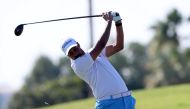 Qatar’s Ali Al Shahrani in action during the second round of 37th Qatar Open Golf Amateur Championship yesterday.  