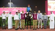 The connection of Inverness after the The Late Yousuf Al Romaihi Cup win yesterday. PIC: Juhaim/QREC 