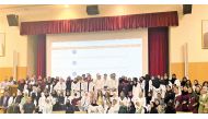 Participants in the Interprofessional Education activity around vaccination organised by QU Health.