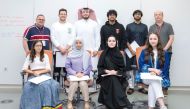 Dr. Sean Holroyd and Amjad Abdo with the students who participated in the Leadership Development programme recently. 