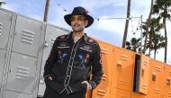 Pakistani Singer Ali Sethi poses for a portrait during the first weekend of the Coachella Valley Music and Arts Festival in Indio, California, on April 16, 2023. (Photo by Valerie Macon / AFP)