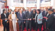 President of the Republic of Tunisia H E Kais Saied inaugurates the 37th Tunis International Book Fair as Katara General Manager Prof. Dr. Khalid bin Ibrahim Al Sulaiti and other officials look on.