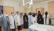 Dr. Hilal Amin Al Rifai, WWRC’s Chief Executive Officer and Medical Director, and other officials during the opening of the new level 2 Intensive Care Unit at the Women Wellness and Research Center. 