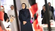 H E Sheikha Al Mayassa bint Hamad Al Thani, Chairperson of Qatar Museums, inaugurating the Zwara: Focus on the ‘Forever Valentino’ Exhibition.