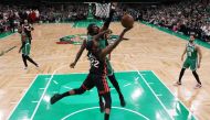 Jimmy Butler #22 of the Miami Heat shoots the ball against Robert Williams III #44 of the Boston Celtics during the third quarter in game seven of the Eastern Conference Finals at TD Garden on May 29, 2023 in Boston, Massachusetts. Maddie Meyer/Getty Images/AFP 