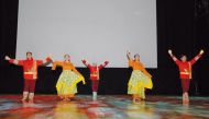 A dance performance to mark the Independence Day.