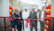 South African Ambassador H E Ghulam Hoosein Asmal (second right), Nando’s Qatar team and Villaggio Mall management at the opening ceremony.  