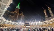 Pilgrims gather around the Kaaba at the Grand Mosque in the holy city of Makkah. (AFP)