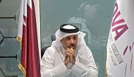 Qatar Volleyball Association President Ali Ghanem Al Kuwari during the Organising Committee meeting yesterday.  