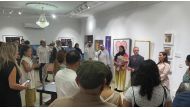 Participants during the ‘Words Bridge Between Arabic and Spanish’ exhibition.