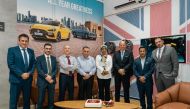 Auto Class Cars General Manager Frank Zauner (third right) along with other officials during the opening of the new MG service centre in Al Wukair.