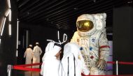 Participants during a visit to the Al Thuraya Planetarium.