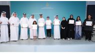 Al Jazeera Media Institute students pose for a photograph.