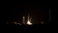 A SpaceX Falcon 9 rocket carrying NASA's SpaceX Crew-7 mission lifts off from Launch Complex 39A at the Kennedy Space Center. Eva Marie Uzcategui/Getty Images/AFP 