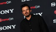 File photo: US actor Orlando Bloom attends the Sony Pictures Entertainment presentation of 