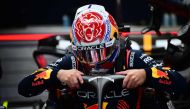 Red Bull Racing's Dutch driver Max Verstappen sits in his car prior to the start of first practice session, ahead of the Italian Formula One Grand Prix at Autodromo Nazionale Monza circuit, in Monza on September 1, 2023. Photo by Marco BERTORELLO / AFP