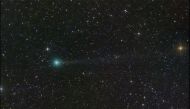 This handout image released by NASA on September 6, 2023, shows 'comet Nishimura' at an undisclosed location in space. (Photo by Dan Bartlett / NASA / AFP) 