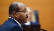 Gaston Browne, Prime Minister of Antigua and Barbuda speaks during a hearing at the International Tribunal for the Law of the Seas (ITLOS) on September 11, 2023 in Hamburg, northern Germany. Photo by Gregor Fischer / AFP