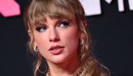 US singer Taylor Swift arrives for the MTV Video Music Awards at the Prudential Center in Newark, New Jersey, on September 12, 2023. (Photo by ANGELA WEISS / AFP)