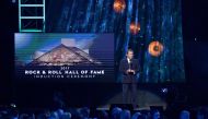 (FILES) Founder of Rolling Stone Magazine and Rock and Roll Hall of Fame Founder, Jann Wenner speaks onstage onstage at the 32nd Annual Rock & Roll Hall Of Fame Induction Ceremony at Barclays Center on April 7, 2017 in New York City. (Photo by Mike Coppola / GETTY IMAGES NORTH AMERICA / AFP)
