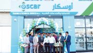 Officials and guests inaugurating Oscar showroom in Barwa Village.