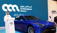 CEO of Al Abdulghani Motors Abdulghani Nasser Al Abdulghani at the Geneva International Motor Show Qatar.