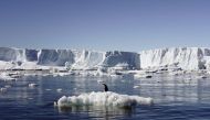 Blocks of melting ice near the French station at Dumont dÃ­Urville in East Antarctica. (Reuters file photo)