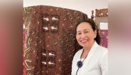 Yori Nooraini Atmadi Hartati showcasing her Qahwa batik design motif. PIC: Joelyn Baluyut