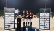 The Head of the Longines Championship Sports Committee, Nova Mansour, presented the trophies to the podium winners of Small Tour. 