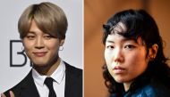 This combination image of two file photos created on November 16, 2023 shows South Korean K-pop boy band BTS member Jimin (L), whose legal name is Park Ji-min, during a photo session in Seoul on November 20, 2020; and Korean-born, France-based actress Park Ji-min (R) during a photo session in Paris on January 5, 2023. Photo by Christophe ARCHAMBAULT and Jung Yeon-je / AFP