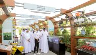 Qatar Chamber Second Vice-Chairman, Mohamed bin Twar Al Kuwari, with other officials touring the Turkish pavilion at the International Horticultural Exhibition Expo 2023 Doha.