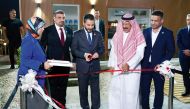 Iraqi Minister of Higher Education and Scientific Research H E Dr. Naeem Al Aboudi and Expo 2023 Doha Commissioner General H E Ambassador Bader bin Omar Al Dafa inaugurating the Iraqi pavilion at Expo 2023 Doha. 