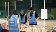 Student volunteers during the Charity Week.