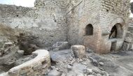 This handout picture released on December 8, 2023 by the Pompeii archaeological park, shows the Regio IX area of the site where a prison-bakery has been discovered. (Photo by Handout / Pompeii Archaeological Park / AFP)
