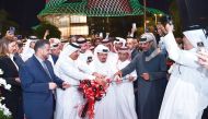 Officials during the opening of Baladi Premium in Lusail.