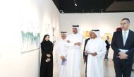 Officials and guests at the opening of the exhibition.