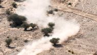 Nasser Racing’s Qatari driver Nasser Al Attiyah and his French navigator Mathieu Baumel compete during Stage 4 of the Dakar Rally 2024, yesterday. AFP