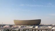 This photo taken on Jan. 11, 2024 shows the Lusail Stadium in Doha, Qatar. (Xinhua/Cao Can)