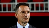 China's Serbian coach Aleksandar Jankovic looks on before the start of the Qatar 2023 AFC Asian Cup Group A football match between China and Tajikistan at the Abdullah bin Khalifa Stadium in Doha on January 13, 2024. (Photo by KARIM JAAFAR / AFP)
