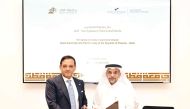 QU President Dr. Omar Al Ansari and Ambassador of Panama to Qatar H E Musa Asvat during the signing of the agreement.