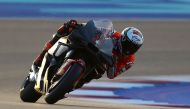 Ducati Lenovo’s Italian rider Francesco Bagnaia in action on the second day of the Qatar MotoGP pre-season Test at the Lusail International Circuit, yesterday. AFP