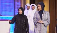 H H Sheikha Moza bint Nasser, Chairperson of Qatar Foundation and H E Dr. Hanan Al Kuwari, Minister of Public Health during the opening of the 2024 Middle East Forum on Quality and Safety in Healthcare at Qatar National Convention Centre yesterday.