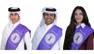 From left: Mohammed Mahmoud Al Hail, Abdulla Hilal Al Mohannadi, and Ghalia Saoud Al Darwish