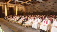 Minister of Public Health H E Dr. Hanan Mohamed Al Kuwari and other officials at the event. 