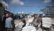 Picture shared on X on March 6, UNRWA teams distributing much needed food to families in Gaza. 