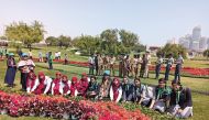 Students during the campaign.