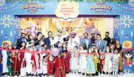 Children take part in Garangao celebrations at Lulu Hypermarket, Doha Mall.  