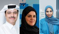 From left: Sheikh Dr. Mohammed bin Hamad Al Thani, Dr. Sadriya Al Kooheji and Dr. Nouf Al Siddiqi