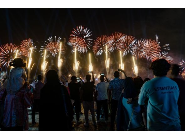 Fireworks show for Eid Al Fitr 